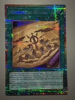YUGIOH MITSURUGI RITUAL (SPELL) ASIA ENGLISH EDITION CR09-AE084 PSER - Image 1