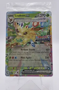Leafeon ex 006/131 Sealed Stamped Promo Card Prismatic Evolutions Pokemon TCG - Image 1