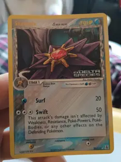 Pokemon Cards Ex Delta Species Reverse Holo Stamped Staryu & Starmie - Image 4