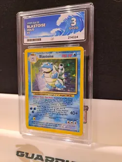 Graded Pokemon Card - Base Set Rare Holo - Blastoise 2/102 ACE 3 Good - Image 1