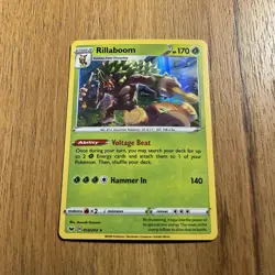 Rillaboom 014/202 Sword & Shield Base Set Holo Pokemon Card NM - Image 1