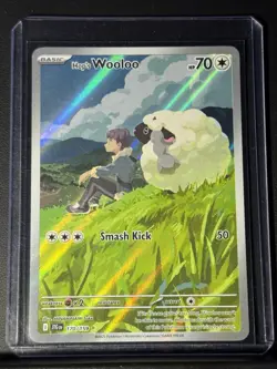Pokemon TCG Hop's Wooloo Illustration Rare Holo Card 170/159 Near Mint Condition - Image 3