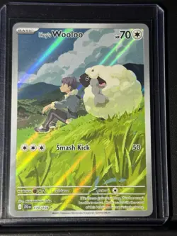 Pokemon TCG Hop's Wooloo Illustration Rare Holo Card 170/159 Near Mint Condition - Image 4