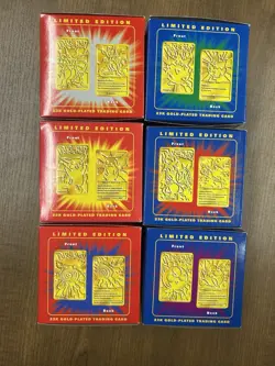 Burger King 23K Gold Plated Pokemon Cards - Complete Set - Brand New & Sealed! - Image 5
