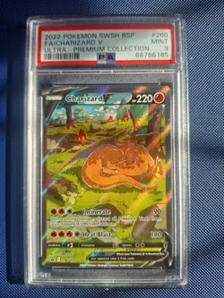 Charizard UPC Promo Cards - SWSH260 SWSH261 & SWSH262 Set PSA 9 Graded Mint - Image 2