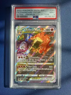 Charizard UPC Promo Cards - SWSH260 SWSH261 & SWSH262 Set PSA 9 Graded Mint - Image 4