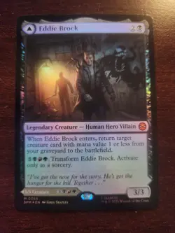 x1 Eddie Brock // Venom, Lethal Protector - Foil M MTG Marvel's Spider-Man M/NM, - Image 1