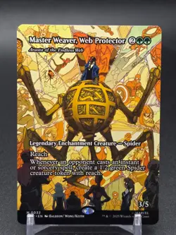 MTG Master Weaver, Web Protector 32 Mythic Borderless Marvel Universe Spider-Man - Image 1
