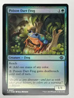 Poison Dart Frog C The Lost Caverns of Ixalan 207 NM FOIL - Image 1
