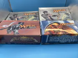Mtg X4 Empty Booster Boxes (dessension, Scourge,x2 Onslaught) For Display - Image 2