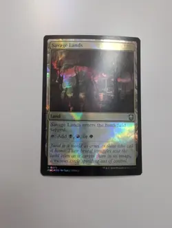 MTG - Savage Lands (Ripple Foil) - Commander: Modern Horizons 3 NM/M Condition - Image 1