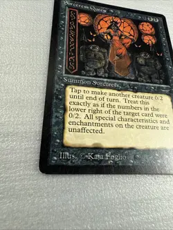Magic the Gathering Sorceress Queen Arabian Nights NM h - Image 2
