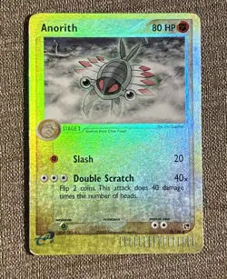 Anorith 28/100 Reverse Holo Pokemon 2003 E-Reader EX Sandstorm MP Moderately Pla - Image 2