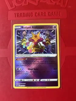Pokemon TCG Radiant Alakazam Sword & Shield - Silver Tempest 059/195 Holo... - Image 1