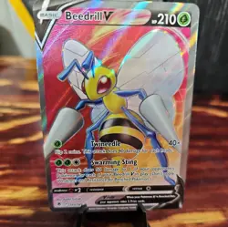 2022 Beedrill V 160/189 Sword & Shield/Astral Radiance Holo Full Art POKEMON TCG - Image 1