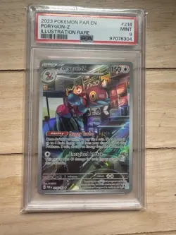 PSA 9 Porygon-Z Illustration Rare #214 Pokemon Paradox Rift 2023 ENGLISH MINT - Image 1