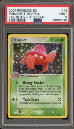 Pokemon Parasect EX Fire Red & Leaf Green Reverse Holo #43 PSA 9 Mint - Image 1
