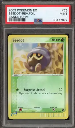 Pokemon Seedot EX Sandstorm Reverse Holo #76 PSA 9 Mint - Image 1
