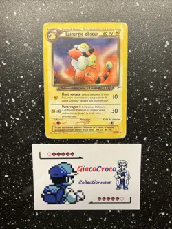 Carte Pokemon Wizards Neo Destiny Lainergie Obscur 34/105 Francais Vf Fr - Image 1
