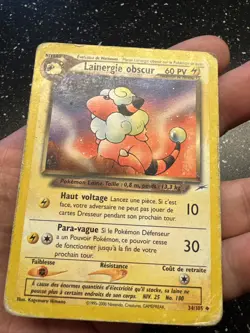 Carte Pokemon Wizards Neo Destiny Lainergie Obscur 34/105 Francais Vf Fr - Image 3
