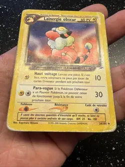 Carte Pokemon Wizards Neo Destiny Lainergie Obscur 34/105 Francais Vf Fr - Image 4