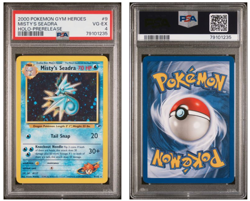 2000 Pokemon TCG Gym Heroes Misty’s Seadra Prerelease Holo 9/132 - PSA 4 VG-EX - Image 1