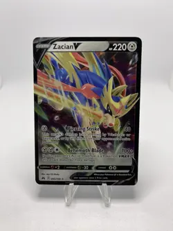 Zacian V 095/159 Crown Zenith Extended Art Ultra Rare Holo Pokemon TCG 2023 NM - Image 1
