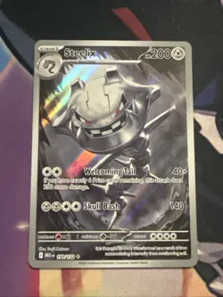 Steelix 150/132 Illustration Rare Pokemon Mega Evolution TCG English NM - Image 1