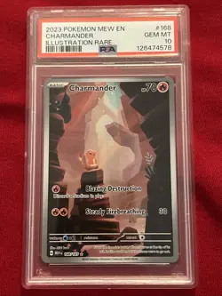 Pokemon Scarlet & Violet Charmander Illustration 151 Series 168/165 PSA 10 - Image 2