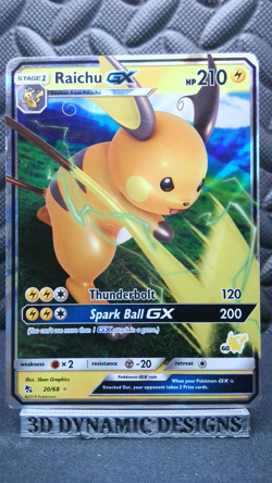 | Pokemon Raichu GX 20/68 (#60 Pikachu Stamped) Promo VLP 🔥 | - Image 1