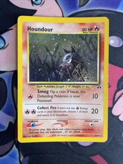 Houndour 5/75 Pokemon Neo Discovery Holo LP SWIRL - Image 1