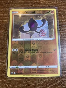 Pokemon TCG Galarian Yamask Sword & Shield - Chilling Reign 082/198 Reverse Holo - Image 1