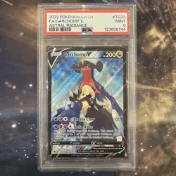 Pokemon Garchomp V TG23/TG30 Alternate Alt Full Art Astral Radiance 2022 PSA 9 - Image 1