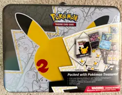 🔥Pokemon 25th Anniversary Celebrations Treasure Chest Tin Factory SEALED🔥 - Image 1