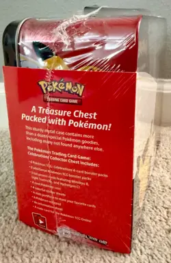 🔥Pokemon 25th Anniversary Celebrations Treasure Chest Tin Factory SEALED🔥 - Image 5