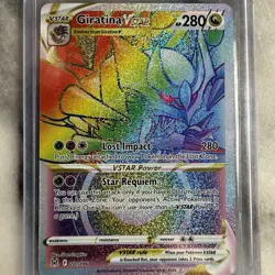 Giratina VSTAR 201/196 Secret Rare Rainbow 2022 Pokemon TCG “Lost Origin” - Image 1
