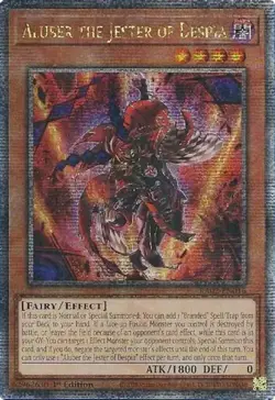 Yugioh! Aluber the Jester of Despia - RA02-EN016 - Quarter Century Secret Rare - - Image 1