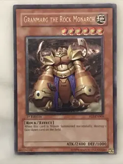Yu-Gi-Oh! “GRANMARG THE ROCK MONARCH”FET-EN009 1st Edition Ultimate Rare - Image 1