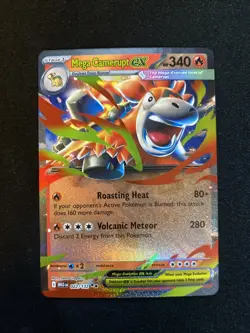 Mega Camerupt EX 022/132 Mega Evolution Holo Rare Pokemon Card NM - Image 1