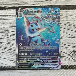Vaporeon VMAX SWSH182 Sword & Shield Promo Holo Pokemon TCG Card - Image 1
