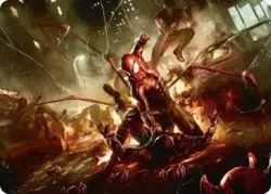 NM-Mint, English MTG Regular Superior Spider-Man Art Card Art Series: Marvel's S - Image 1