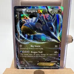 Kingdra EX 73/124 XY Fates Collide LP/MP Pokemon Card - Image 1