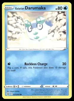 2021 Fusion Strike Set Pokemon Card 071 Galarian Darumaka NM - Image 1