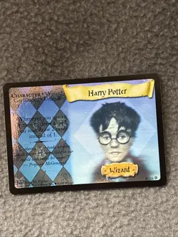 Harry Potter Trading Card Game TCG Harry Potter Wizard Foil 8/116 Rare Foil 2001 - Image 2