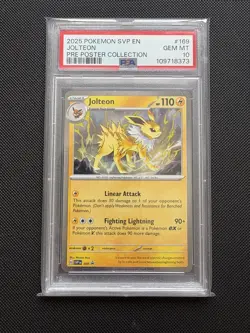 PSA 10 Jolteon Prismatic Evolutions Promo Pokemon Card #169 - Image 1