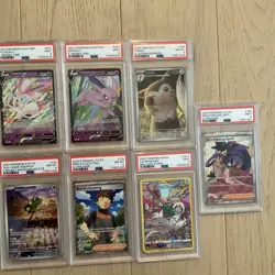 7x Pokemon Graded Card Lot - PSA 8 And 9 - English - Image 2