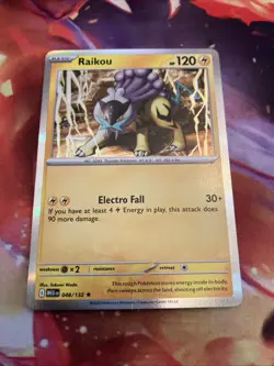 Raikou 048/132 Mega Evolutions Holo Rare Pokemon Card - Image 1
