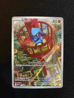 Riolu Mega Evolution ETB Pokemon Card Promo 010 - NM - Image 1