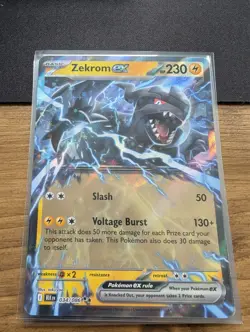 034/086 Zekrom ex : Double Rare Card : SV-10.5 Black Bolt : Pokemon TCG - Image 1