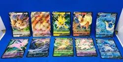 Eevee Evolutions V Promo Complete SWSH 9 Card Set Eeveelutions Pokemon TCG NM - Image 1